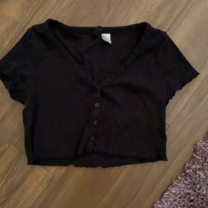 Black Crop Top